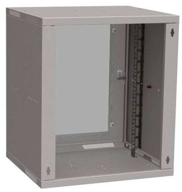 Szafa Solarix Solarix szafa nascienna skladana SENSA LITE 12U 450mm drzwi szklane RAL 7035