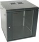 Szafa XtendLan 19 szafa rackowa scienna 12U 600x600, nosnosc 60 kg, szklane drzwi, rozlozony, czarny