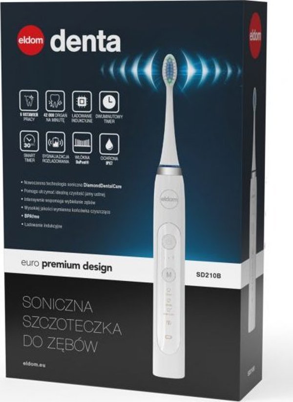 Szczoteczka Eldom Sonic SD210B Biala