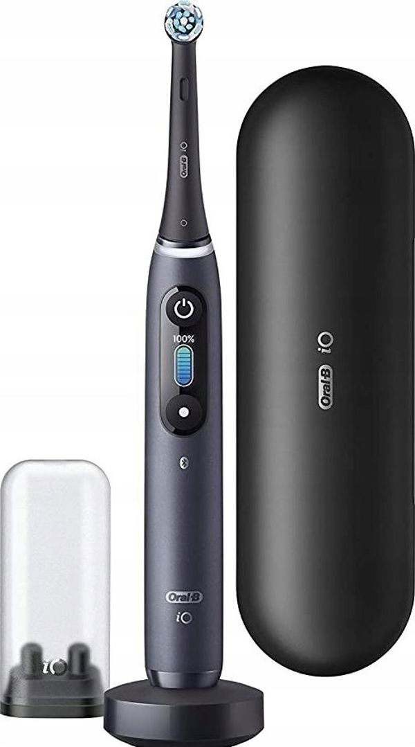 Oral-B iO Series 8 Ηλεκτρική Οδοντόβουρτσα, Onyx Black, με Αισθητήρα Πίεσης & Μικροδονήσεις
