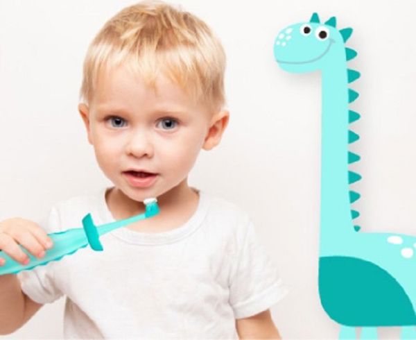 Vitammy Dino Sonic Οδοντόβουρτσα για Παιδιά 6-9 Ετών, Ροζ