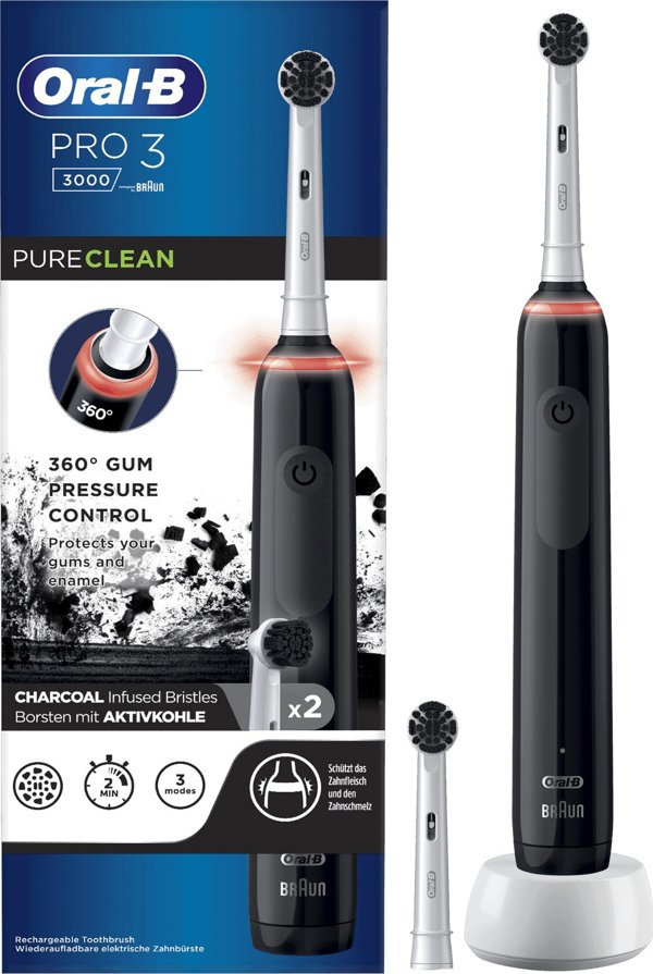 Szczoteczka Oral-B Pro 3 3000 PureClean Czarna