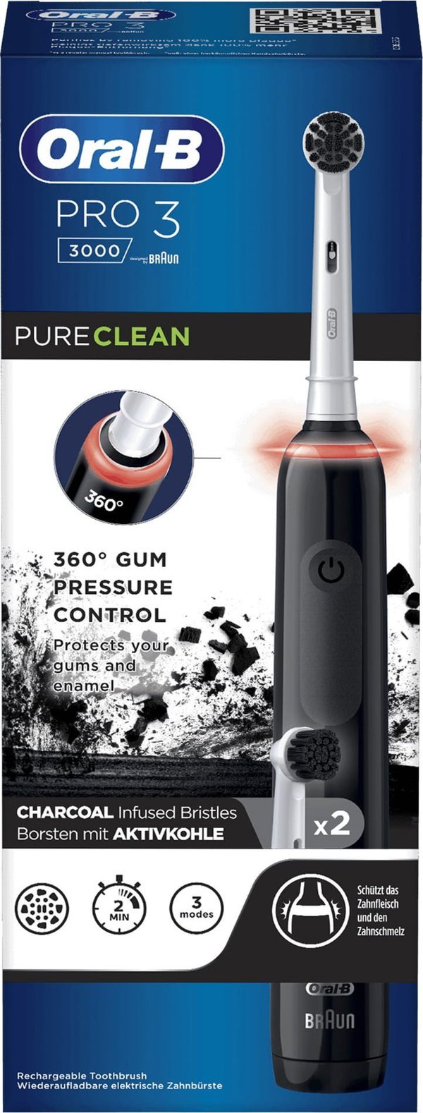 Szczoteczka Oral-B Pro 3 3000 PureClean Czarna