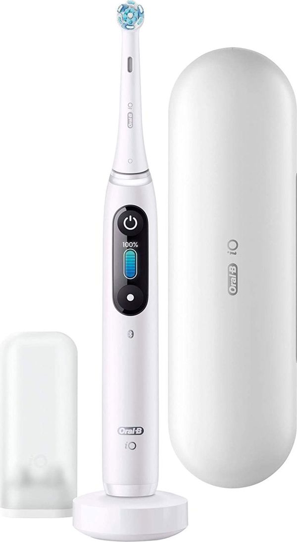 Oral-B iO Series 8N Ηλεκτρική Οδοντόβουρτσα, Λευκό Αλάβαστρο, με Έξυπνο Αισθητήρα Πίεσης & Μικροδονήσεις