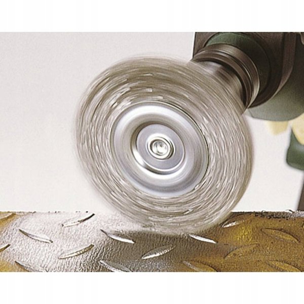 Δισκοβούρτσα 100x20 mm Wolfcraft με κυματιστό σύρμα και τρίποδο
