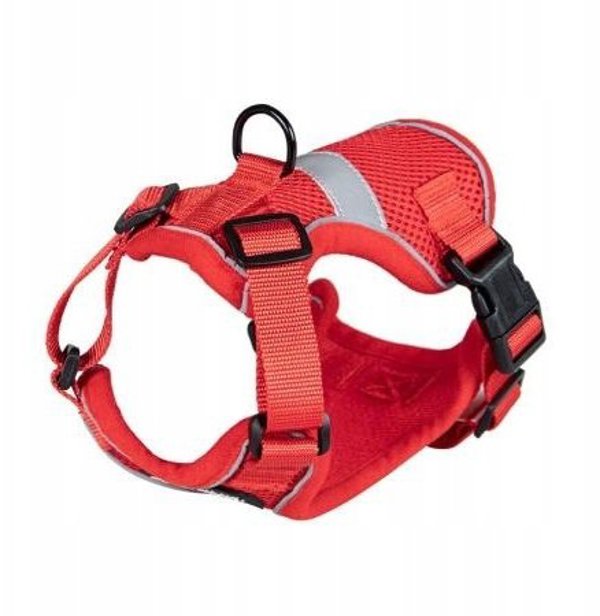 Szelki, dla kota, czerwone, rozmiar S, ob.szyi 25-34cm/ob.klatki 35-47cm