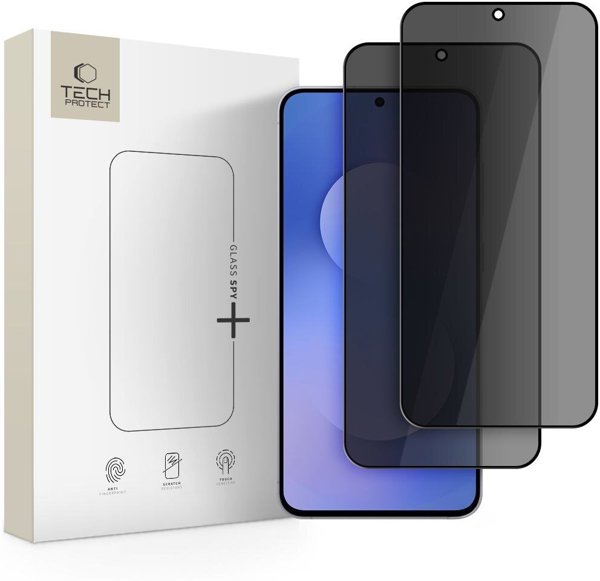 Τζάμι Προστασίας Ιδιωτικότητας TECH-PROTECT GLASS SPY+ 2-Pack για Galaxy A37 / A57 5G / S25 FE