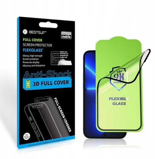 Υβριδικό Γυαλί Bestsuit Flexible 5D Full Glue για Samsung Galaxy S26 Μαύρο