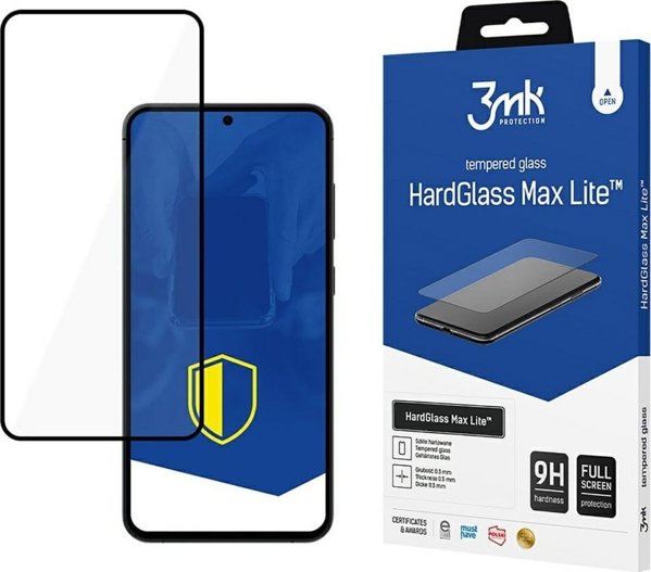 3MK HardGlass Max Lite Σκληρυμένο Γυαλί για Samsung Galaxy S25 - Μαύρο