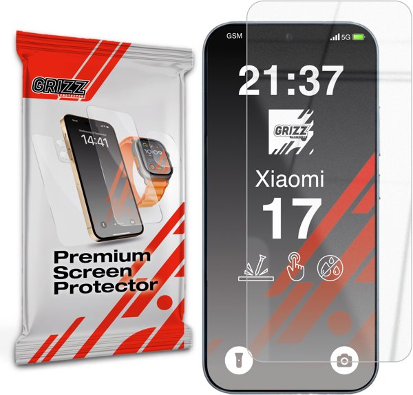 Szklo hybrydowe GrizzGlass HybridGlass do Xiaomi 17