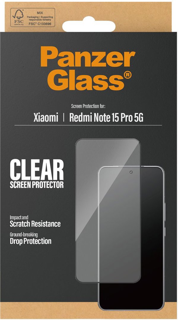 Προστατευτικό τζαμάκι PanzerGlass Ultra-Wide Fit για Xiaomi Redmi Note 15 Pro 5G