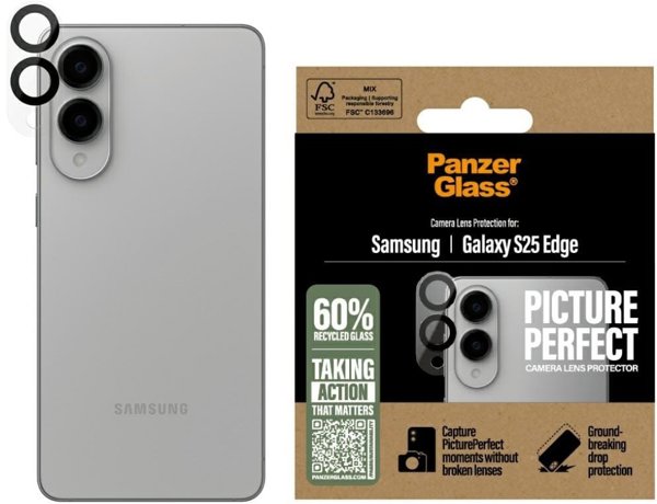 PanzerGlass PicturePerfect Προστατευτικό Φακού Κάμερας για Samsung Galaxy S25 - Διαφανές