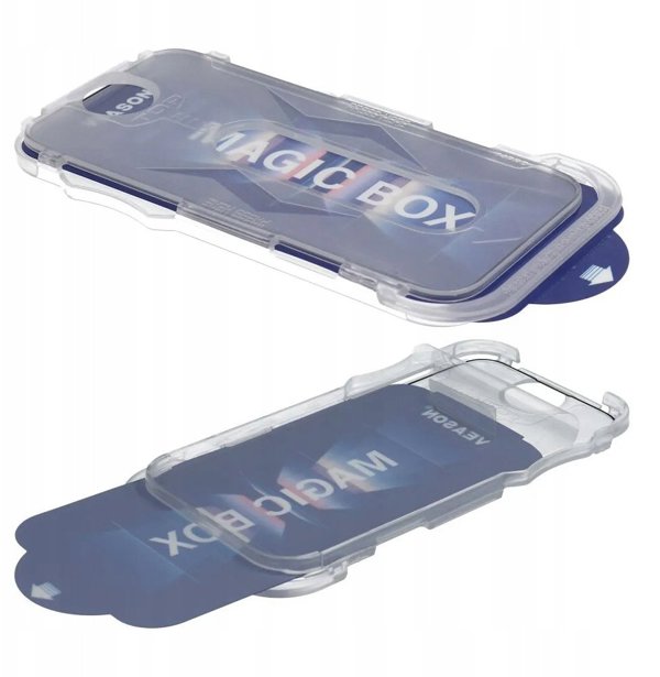 Tempered Glass 6D Pro Veason Easy-Install Glass + Εφαρμογέας για iPhone 17 Pro Max Μαύρο