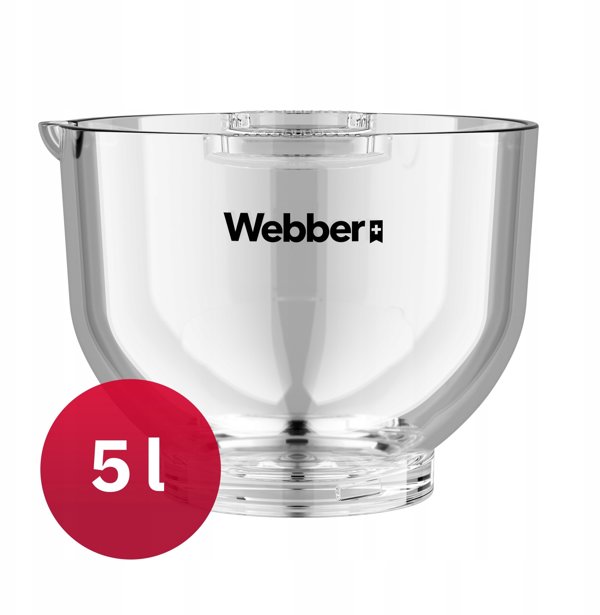 Szklana misa 5L do robota Webber SM15 / SM16 - oryginalna misa zamienna