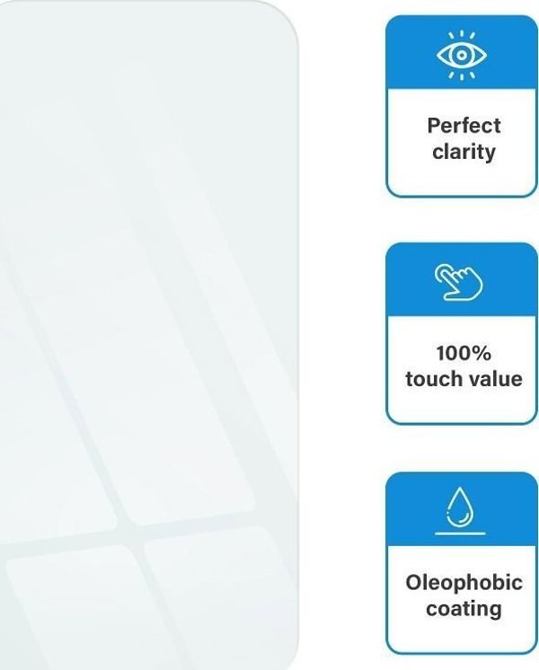 NoName Προστατευτικό Γυαλί Tempered Glass για iPhone 13, Ανθεκτική Προστασία Οθόνης, Υψηλή Διαύγεια