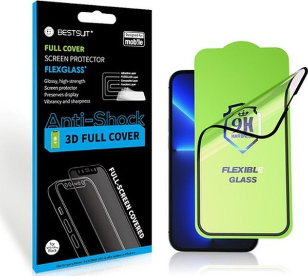 Bestsuit Υβριδικό Γυαλί 5D Full Glue για Samsung Galaxy A36 5G - Μαύρο