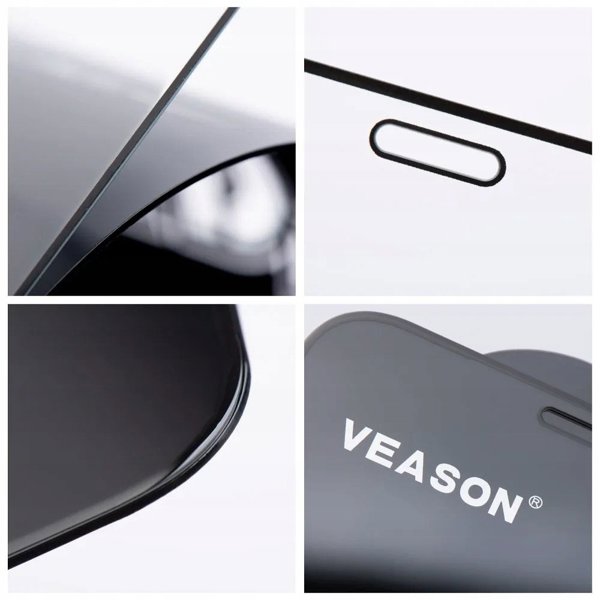Szklo Hartowane 6D Pro Veason Glass Set 10in1 do iPhone 13 Pro Max / 14 Plus Czarny