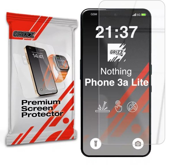 Υβριδικό Προστατευτικό Γυαλί GrizzGlass HybridGlass για Nothing Phone 3a Lite