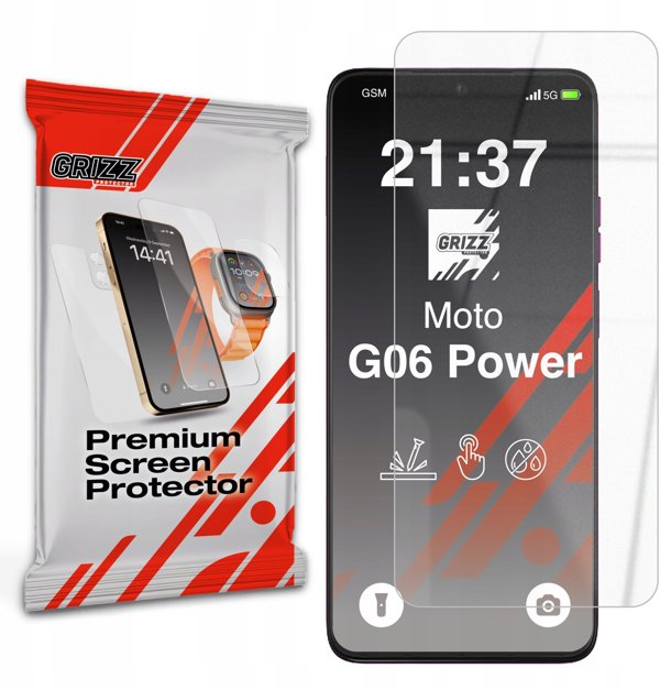 GrizzGlass HybridGlass υβριδικό γυαλί για Motorola Moto G06 Power