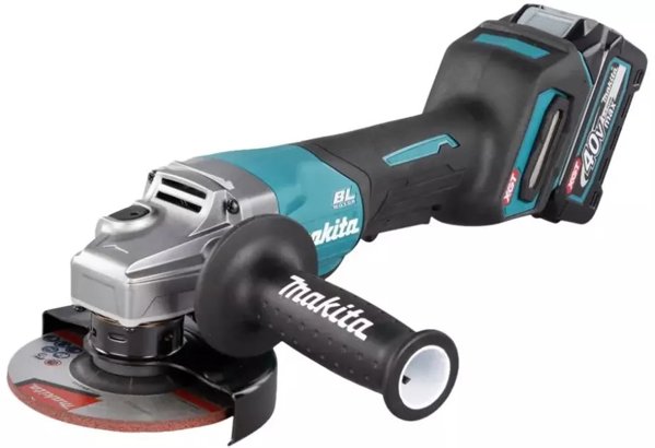 Szlifierka Makita Makita cordless angle grinder GA016GM201 XGT, 40V (blue/black, 2x Li-Ion XGT battery 4.0Ah, MAKPAC size 4)