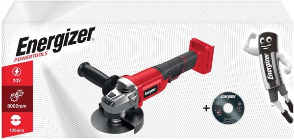 Ασύρματος γωνιακός τροχός Energizer 20V χωρίς μπαταρία