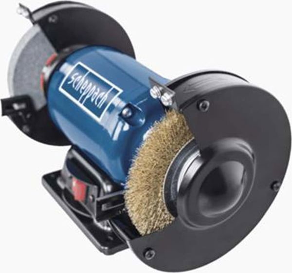 Scheppach SM150LB Διπλός Δίδυμος Τροχός Λείανσης & Γυαλίσματος με Πέτρα Κ36