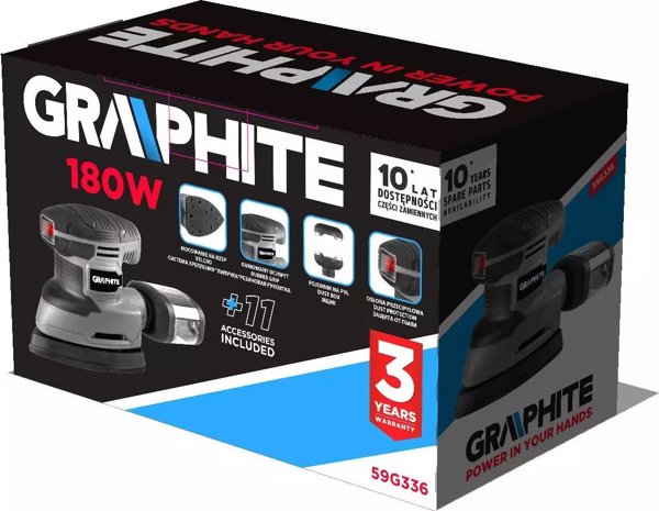 Graphite Τριβείο Delta 180W, Τροχιακό Τριβείο, Βάση 140x140x80mm, 59G336