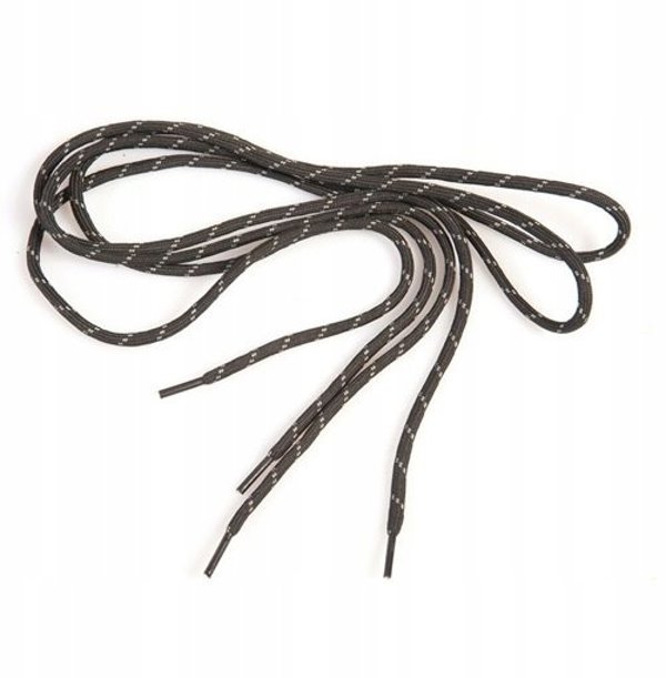 Κορδόνια VM FOOTWEAR στρογγυλά, 125 cm, μαύρο-γκρι