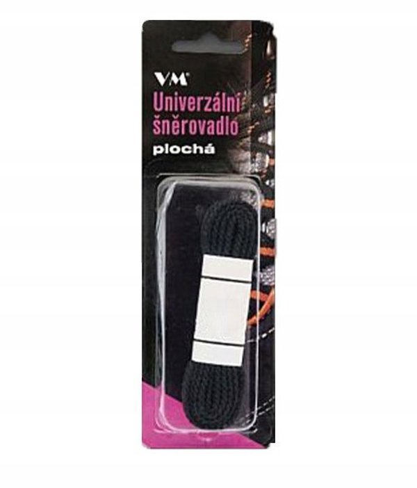 Κορδόνια VM FOOTWEAR επίπεδα 90 cm μαύρο-γκρί