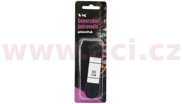 Κορδόνια VM FOOTWEAR επίπεδα 90 cm μαύρο-γκρί