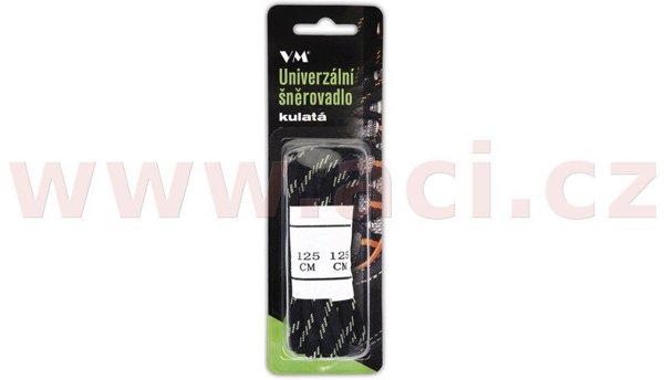 Κορδόνια VM FOOTWEAR, στρογγυλά, 90 cm, μαύρο-γκρι