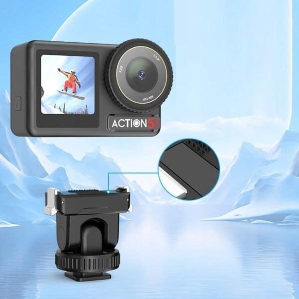Puluz Βάση Ταχείας Σύνδεσης με Σπείρωμα 1/4'' για DJI Osmo Action 3 / 4 / 5 Pro - PU727B