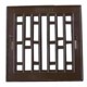 Szyld kratki plastikowy 14x14cm brazowy