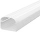 T75 rørkanal 2 m hvid - 74x56 mm lige 2 m, hvid RAL 9010