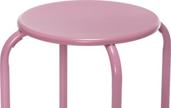 4Living Stool Joy Σκαμπό, Ροζ Χρώμα