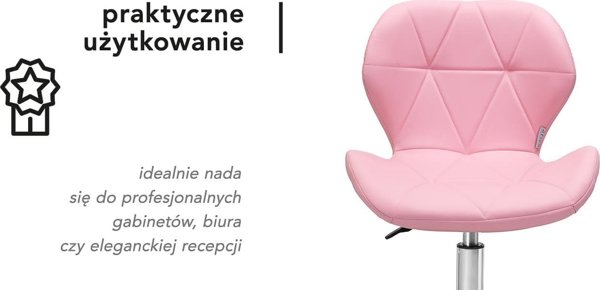 Καλλυντικό σκαμπό QS-06 ροζ