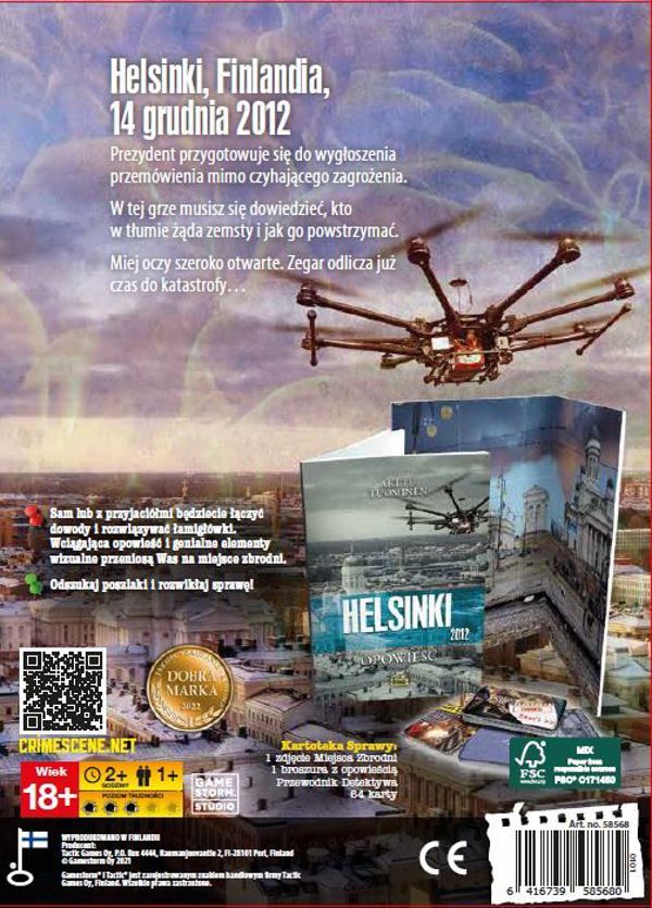 Επιτραπέζιο Παιχνίδι Tactic Crime Scene: Helsinki 2012 - Μυστήριο και Έρευνα