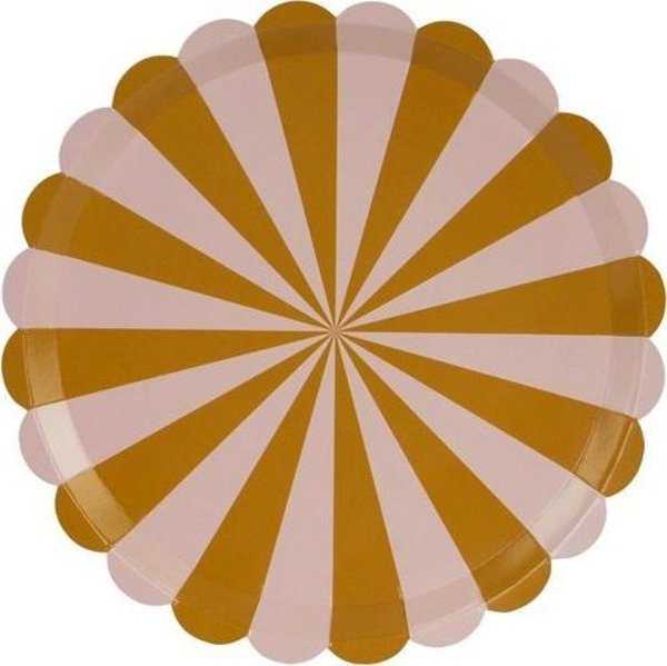 Πιάτα με ρίγες 21cm 6τμχ