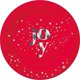 Χάρτινα πιάτα Joy κόκκινα 18cm 6τμχ