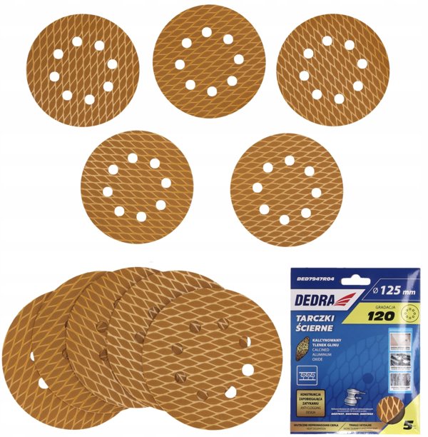 Δίσκοι Λειαντικοί Anti-clog 125mm #120, Σετ 5 τεμαχίων