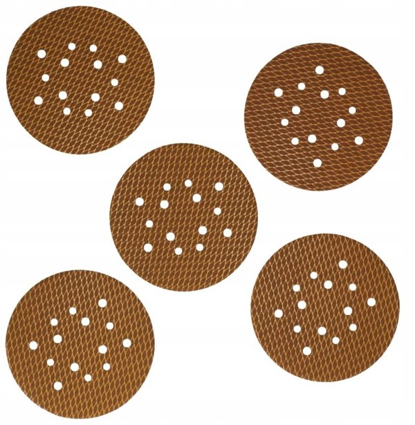 Tarczki scierne Anti-clog 225mm, #150, rzep, zestaw 5szt