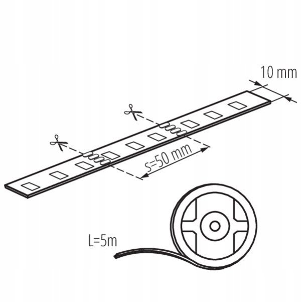 Tαινία LED 12V LEDS-B14,4W/M IP54 RGB