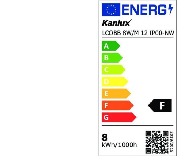 Tasma LED 12V LCOBB 8W/M 12 IP00-NW 760lm/m 4000K Ra90 rolka 25mb