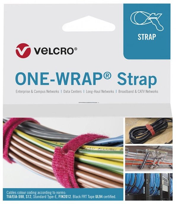Ταινία VELCRO One Wrap 20 mm x 330 mm, 100 τεμάχια, πράσινη
