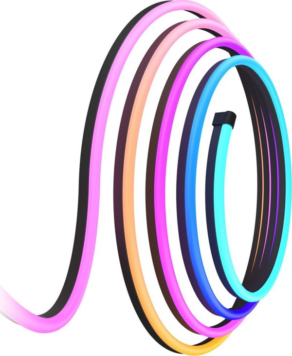 Govee Neon LED Strip Light 4 Μέτρα, RGBIC Έξυπνη Ταινία LED, Συμβατό με Matter, Μαύρο Χρώμα