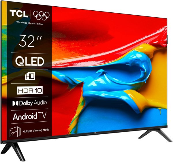 TCL 32V4C Telewizor 81,3 cm (32") HD Wi-Fi Czarny