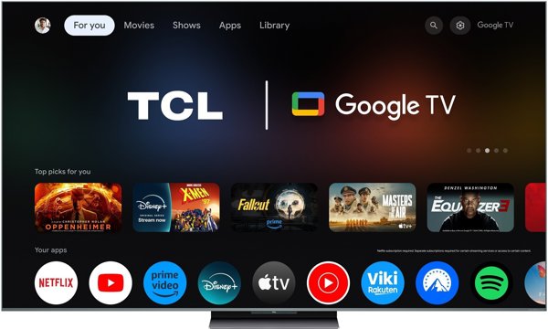 TCL C9K 85'' 4K UHD Mini LED melna - Televizors 85C9K (5901292525620)