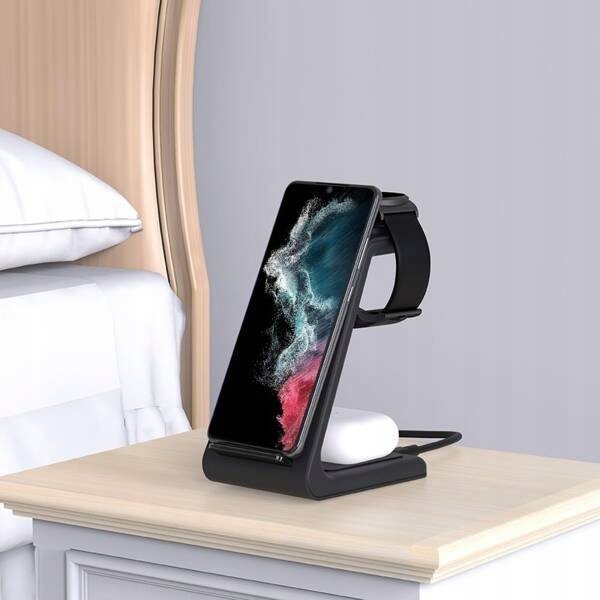 TECH-PROTECT QI15W-A36 3IN1 ΑΣΥΡΜΑΤΟΣ ΦΟΡΤΙΣΤΗΣ ΓΙΑ ANDROID ΜΑΥΡΟ 14445174 5906302372164