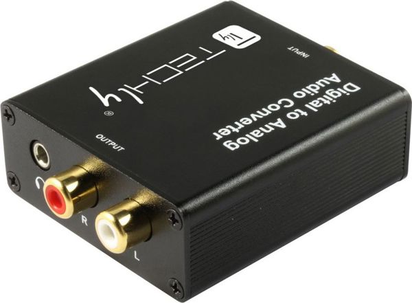 Techly IDATA SPDIF-9 Μετατροπέας Ψηφιακού Ήχου (DAC) Toslink/Coaxial σε Αναλογικό RCA L/R και 3.5mm