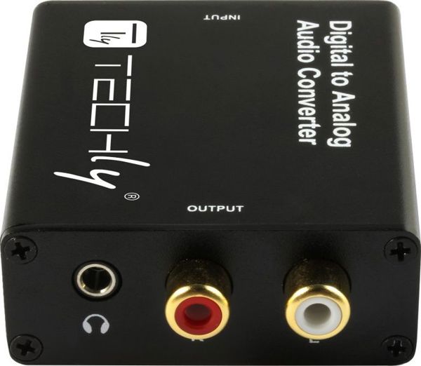 Techly IDATA SPDIF-9 Μετατροπέας Ψηφιακού Ήχου (DAC) Toslink/Coaxial σε Αναλογικό RCA L/R και 3.5mm